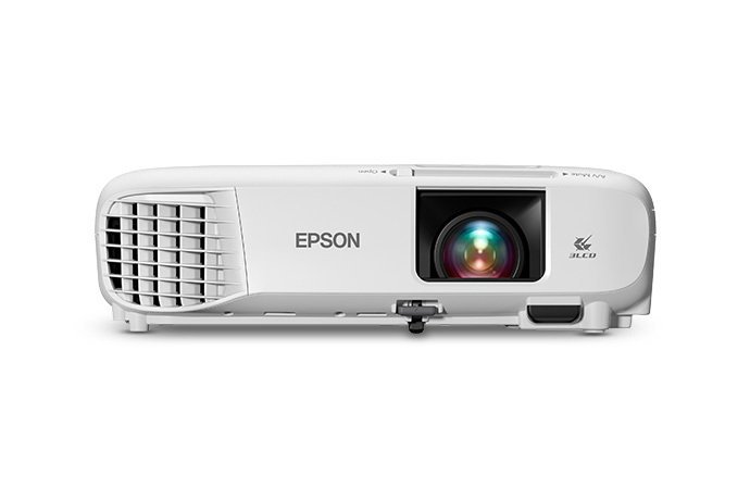 Epson Home Cinema 880, front view showing the lens, vent grille and 3LCD badge, product photo 1 of 3