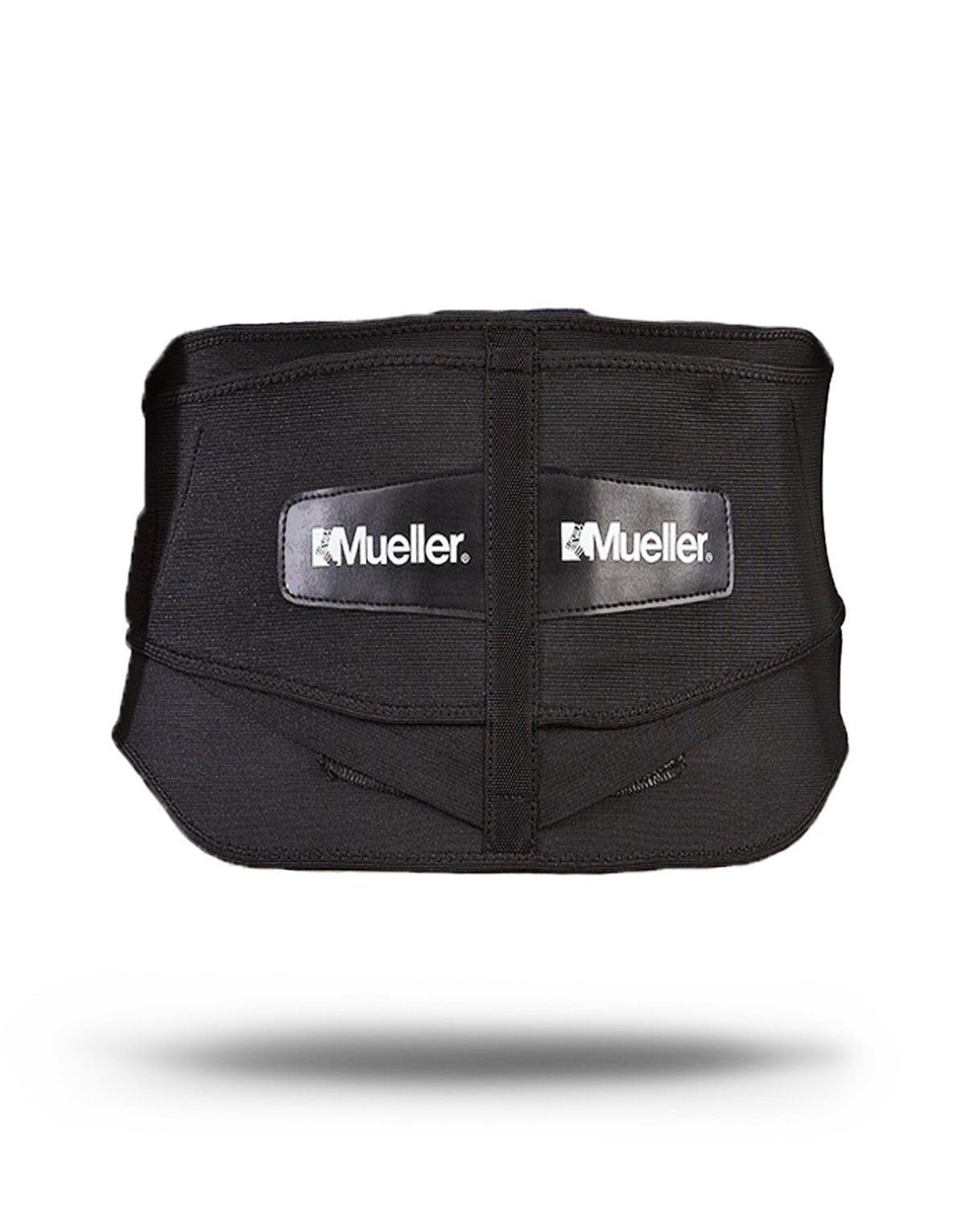 Mueller Sports Medicine Lumbar Back Brace with Removable Pad, Black, Regular