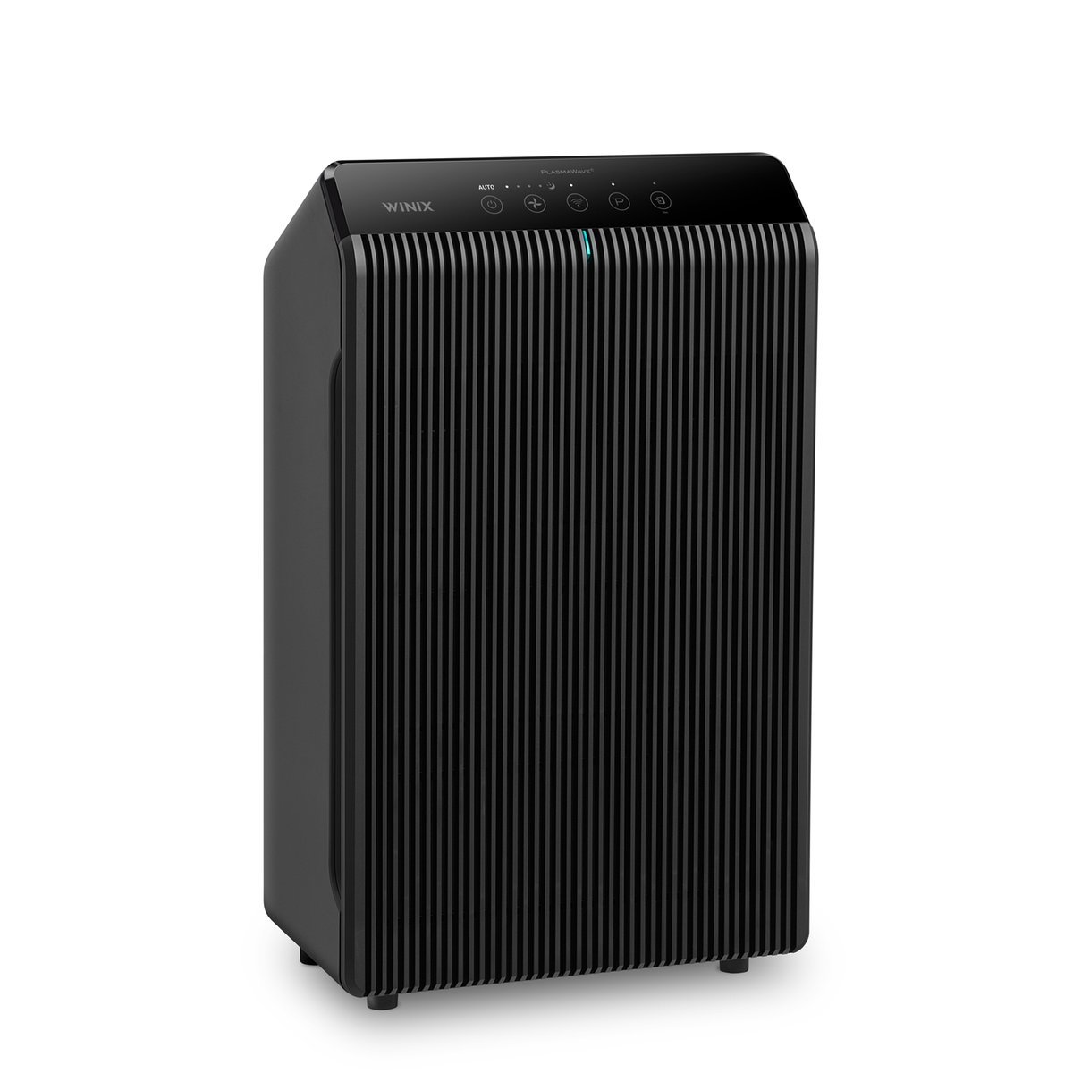 Winix 5510 air purifier at an angle showing the control panel