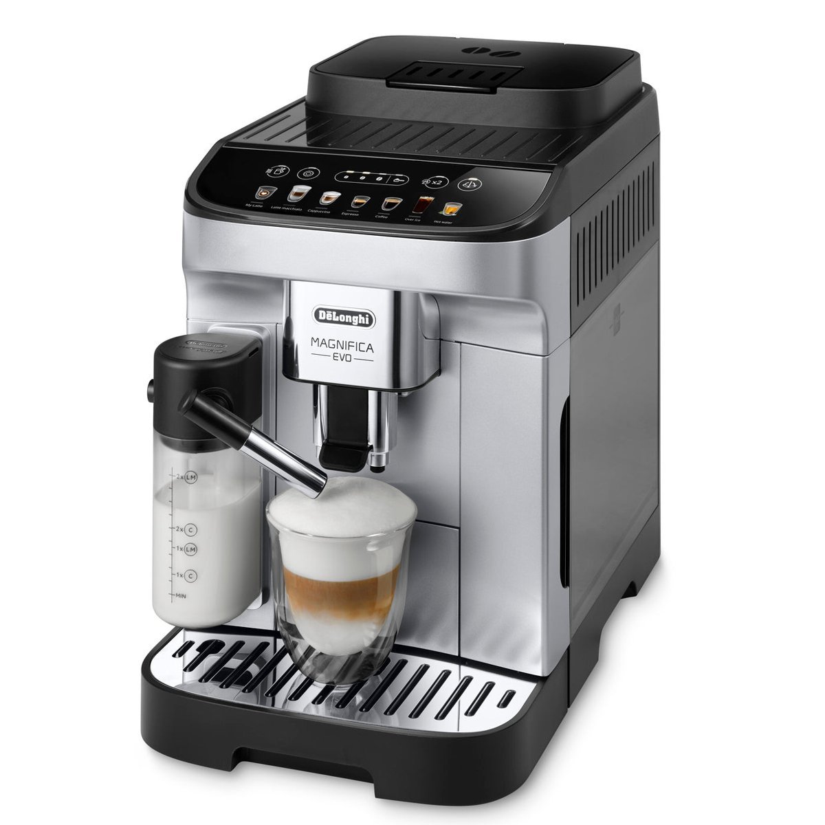 De'Longhi Magnifica Evo Espresso Machine (ECAM29084SB), Silver, product photo 2 of 3