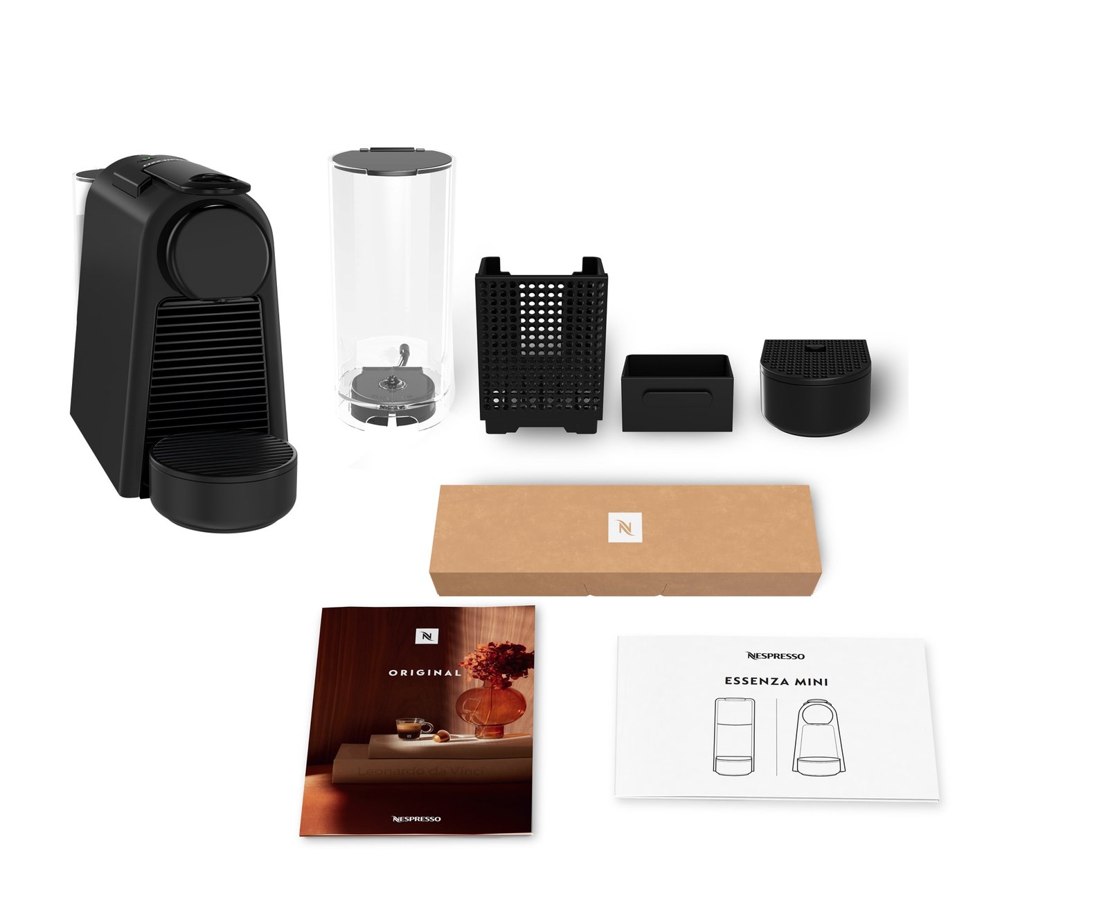 Nespresso Essenza Mini Black, box contents