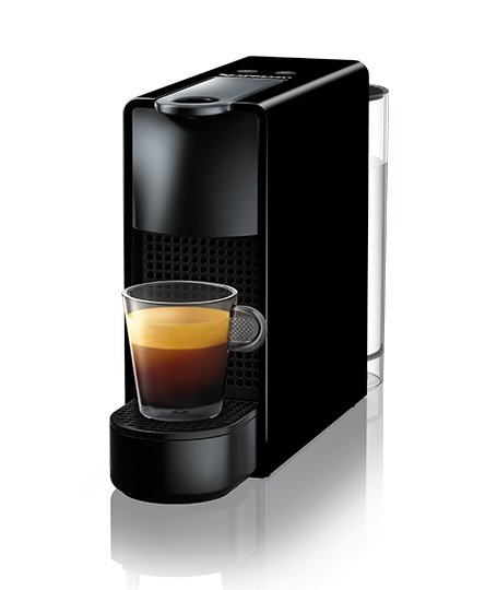 Nespresso Essenza Mini Black three-quarter view