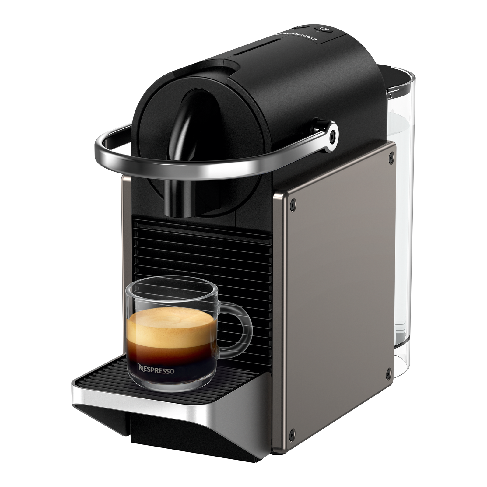 Nespresso Pixie Titan three-quarter view