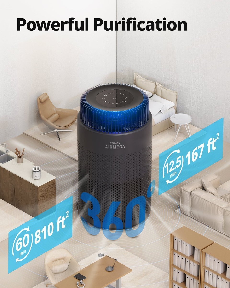 Coway Airmega 100 (Black), product photo 3 of 3
