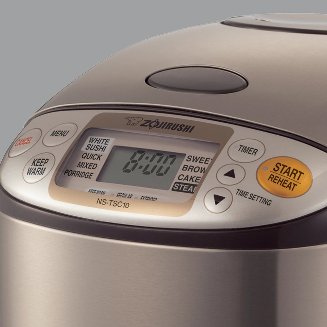 Zojirushi NS-TSC10 control panel with menu settings