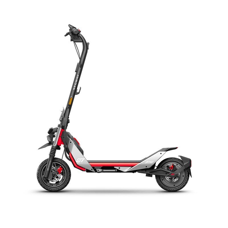 Segway ZT3 Pro, full side profile with SEGWAY printed on the stem and red deck accents, product photo 2 of 3