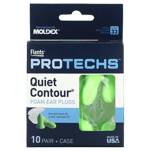 Flents Protechs Quiet Contour 10 pair box front, product photo 1 of 3