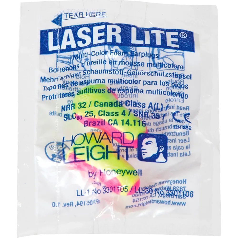 Howard Leight Laser Lite LL-1 sealed pair pack, product photo 3 of 3