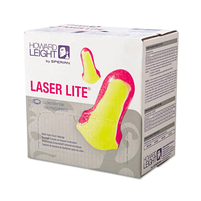 Howard Leight Laser Lite LL-30 Corded Earplugs, 100 Pair Box, product photo 3 of 3