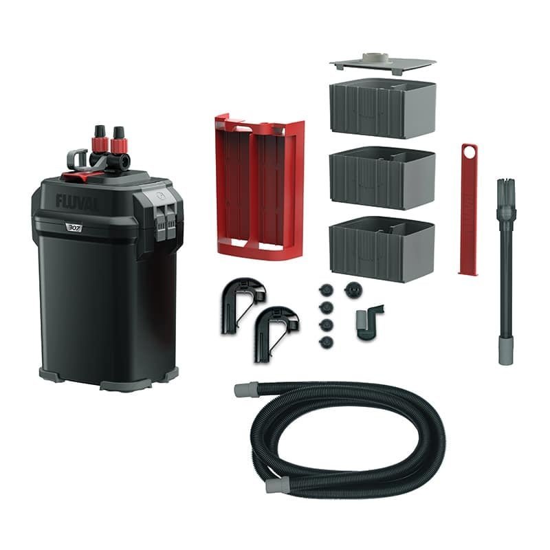 Fluval 307 Performance Canister Filter (07 Series, A446), filter with included media and accessories, product photo 3 of 3